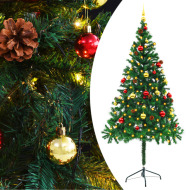 vidaXL Umelý vianočný stromček s ozdobami a LED diódami 180cm zelený - cena, porovnanie