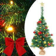vidaXL Umelý vianočný stromček s ozdobami a LED diódami 64cm zelený - cena, porovnanie