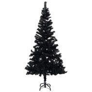 vidaXL Umelý vianočný stromček s podstavcom čierny 120cm PVC - cena, porovnanie