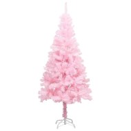 vidaXL Umelý vianočný stromček s podstavcom ružový 120cm PVC - cena, porovnanie