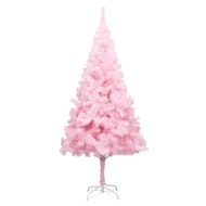 vidaXL Umelý vianočný stromček s podstavcom ružový 180cm PVC - cena, porovnanie