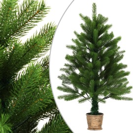 vidaXL Umelý vianočný stromček s realistickým ihličím zelený 90cm