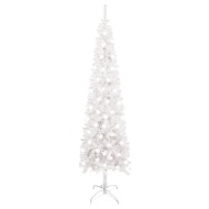 vidaXL Úzky vianočný stromček s LED biely 120cm - cena, porovnanie