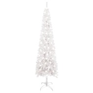 vidaXL Úzky vianočný stromček s LED biely 150cm - cena, porovnanie