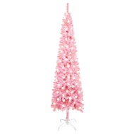 vidaXL Úzky vianočný stromček s LED ružový 180cm - cena, porovnanie