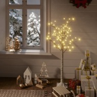 vidaXL Vianočný stromček 120 LED 1,2m biela vŕba vnútorný vonkajší - cena, porovnanie