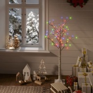vidaXL Vianočný stromček 120 LED 1,2 m farebný vŕba vnútorný vonkajší - cena, porovnanie