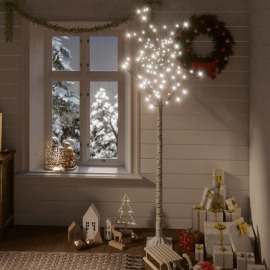 vidaXL Vianočný stromček 180LED 1,8m teplá biela vŕba vnútorný vonkajší