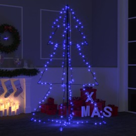 vidaXL Vianočný stromček kužeľ 200 LED interiér a exteriér 98x150cm