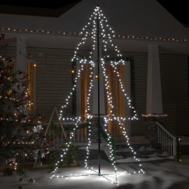 vidaXL Vianočný stromček kužeľ 300 LED interiér a exteriér 120x220cm