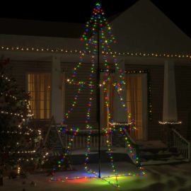 vidaXL Vianočný stromček kužeľ 360 LED interiér a exteriér 143x250cm