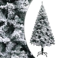vidaXL Zasnežený umelý vianočný stromček zelený 120cm PVC - cena, porovnanie