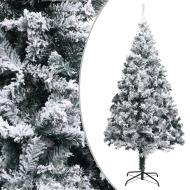 vidaXL Zasnežený umelý vianočný stromček zelený 180cm PVC - cena, porovnanie