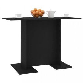 vidaXL Jedálenský stôl 110x60 cm Čierna 800244