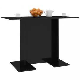 vidaXL Jedálenský stôl 110x60 cm Čierna lesk 800250
