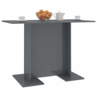 vidaXL Jedálenský stôl 110x60 cm Sivá lesk 800251 - cena, porovnanie