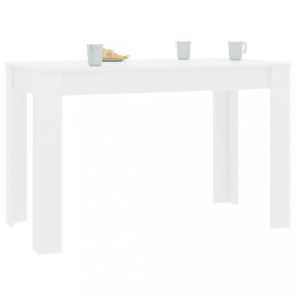 vidaXL Jedálenský stôl 120x60 cm Biela lesk 800438