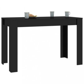 vidaXL Jedálenský stôl 120x60 cm Čierna lesk 800439