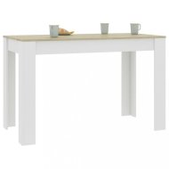 vidaXL Jedálenský stôl 120x60 cm Dub sonoma / biela 800437 - cena, porovnanie