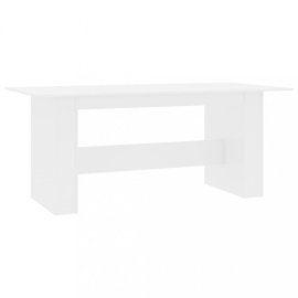 vidaXL Jedálenský stôl 180x90 cm Biela lesk 800474