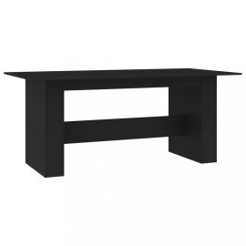 vidaXL Jedálenský stôl 180x90 cm Čierna 800469