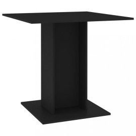 vidaXL Jedálenský stôl 80x80 cm Čierna 800253