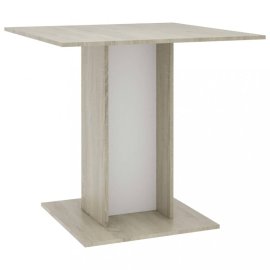 vidaXL Jedálenský stôl 80x80 cm Dub sonoma / biela 800257