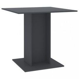 vidaXL Jedálenský stôl 80x80 cm Sivá 800254