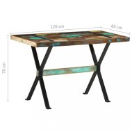 vidaXL Jedálenský stôl drevo / oceľ 120x60x76 cm 321605 - cena, porovnanie
