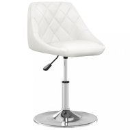 vidaXL Kancelárska stolička umelá koža / chróm Biela 335149 - cena, porovnanie