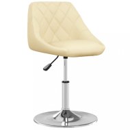 vidaXL Kancelárska stolička umelá koža / chróm Krémová 335153 - cena, porovnanie