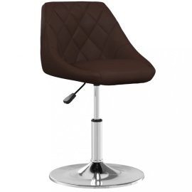 vidaXL Kancelárska stolička umelá koža / chróm Hnedá 335152