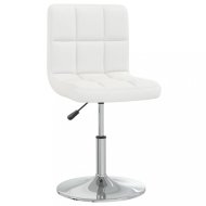 vidaXL Kancelárska stolička umelá koža / chróm Biela 334169 - cena, porovnanie