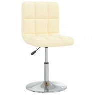 vidaXL Kancelárska stolička umelá koža / chróm Krémová 334173 - cena, porovnanie