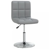 vidaXL Kancelárska stolička umelá koža / chróm Sivá 334174 - cena, porovnanie