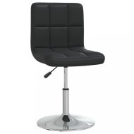 vidaXL Kancelárska stolička umelá koža / chróm Čierna 334170 - cena, porovnanie