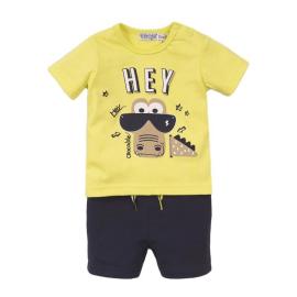 Dirkje Set 2dielny kr. nohavice Neon Yellow+Navy