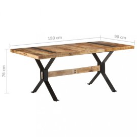 vidaXL Jedálenský stôl drevo / oceľ 180x90x76 cm 321610
