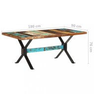 vidaXL Jedálenský stôl drevo / oceľ 180x90x76 cm 321611 - cena, porovnanie