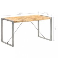 vidaXL  Jedálenský stôl hnedá / sivá 140x70x75 cm 321562 - cena, porovnanie