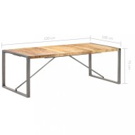 vidaXL Jedálenský stôl hnedá / sivá 220x100x75 cm 321566 - cena, porovnanie