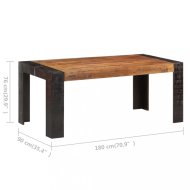 vidaXL Jedálenský stôl masívne drevo 180x90x76 cm 3060202 - cena, porovnanie