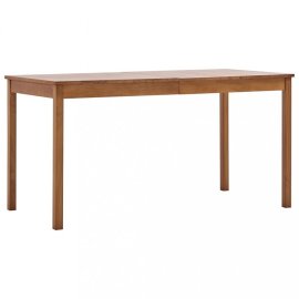 vidaXL Jedálenský stôl masívne drevo Hnedá 283398