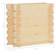 vidaXL Záhradný kvetináč smrekové drevo 100x50x87,8 cm 49416 - cena, porovnanie
