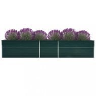 vidaXL Záhradný kvetináč pozinkovaná oceľ 400x80x77 cm Zelená 47061 - cena, porovnanie