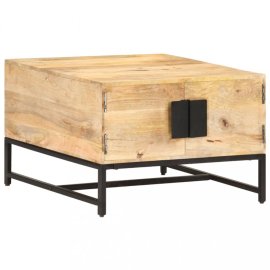 vidaXL Konferenčný stolík drevo / kov Mangovníkové drevo 320375