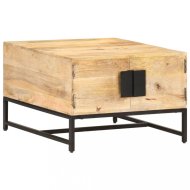 vidaXL Konferenčný stolík drevo / kov Mangovníkové drevo 320375 - cena, porovnanie