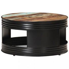 vidaXL Konferenčný stolík hnedá / čierna Recyklované drevo 321934