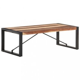 vidaXL Konferenčný stolík hnedá / čierna Sheeshamové drevo 321537