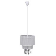 vidaXL 240681 Pendant Ceiling Lamp Chandelier Crystal White - cena, porovnanie
